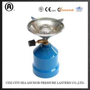Camping stove for 190g pierceable gas cartridge LC-760