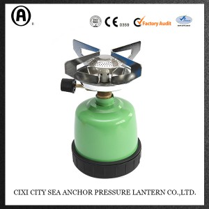 Camping stove for 190g pierceable gas cartridge LC-68-2
