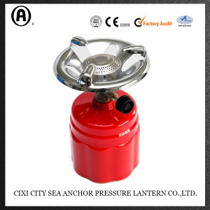 Camping stove for 190g pierceable gas cartridge LC-66-2