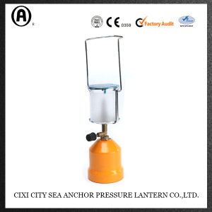 Gas lamp for 190g pierceable gas cartridge